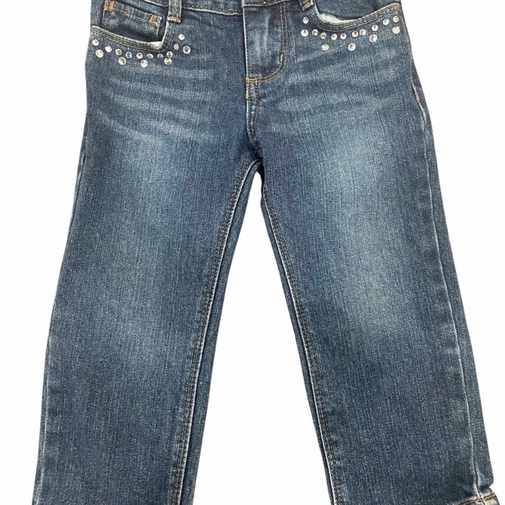 4/$20 OshKosh B'gosh Blue Skinny Jeans Denim Bedazzled Toddler